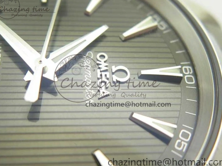 1229 Aqua Terra 150M SS VSF 1:1 Best Edition Gray Textured Dial on SS Bracelet A8500 Super Clone MultiPurpose 8039